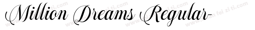 Million Dreams Regular字体转换